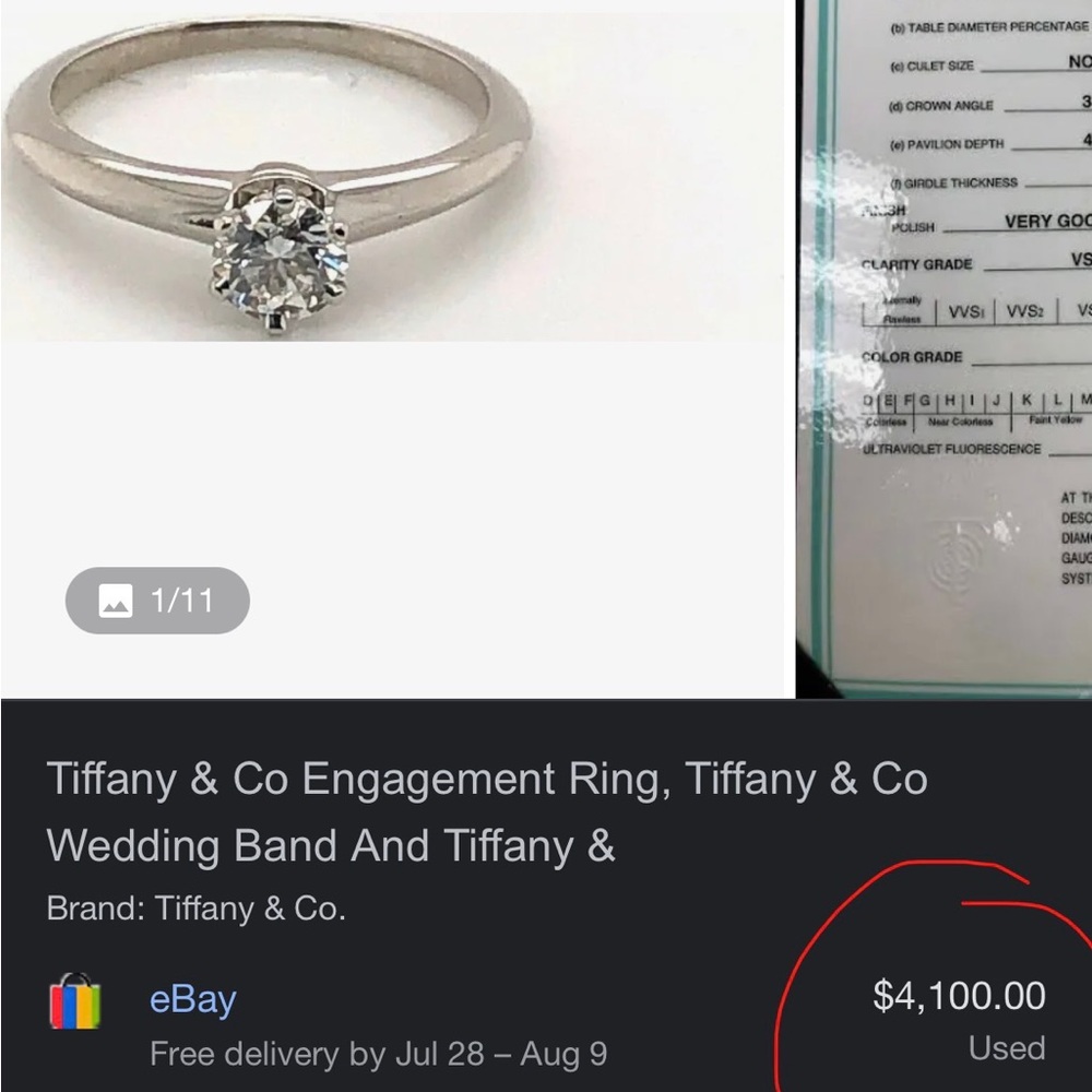 Tiffany and co ring